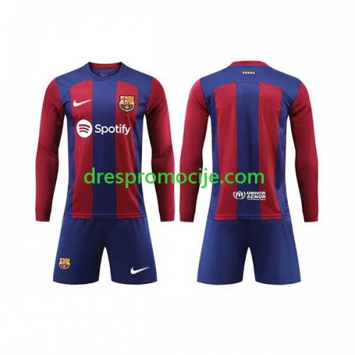 FC Barcelona Dres Dječji Domaći 2023/2024 Dugim Rukavima FC Barcelona Dres Dječji Domaći 2023/2024 Dugim Rukavima